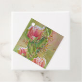 ゴージャスな桃のサボテンの花 フェイバータグ (インサイチュ)