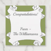 ゴージャスな桃のサボテンの花 フェイバータグ (裏面)