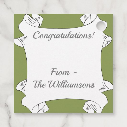 ゴージャスな桃のサボテンの花 フェイバータグ (裏面)