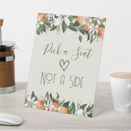 ゴージャスな桃サイドではなくシートを選ぶ 台座サイン