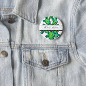 ゴージャスな水彩柄のサボテン 缶バッジ (インサイチュ)