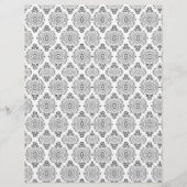 ゴージャスな水彩白馬と花 (裏面)