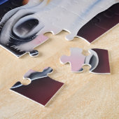 ゴージャスな水彩馬ジグソーパズル ジグソーパズル (側面)