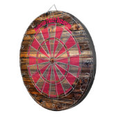 ゴージャスな油木材ルックのメッセーカスタムジ ダーツボード (正面右)