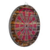 ゴージャスな油木材ルックのメッセーカスタムジ ダーツボード (正面左)