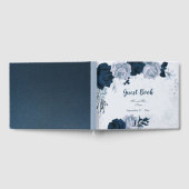 ゴージャスな海軍と埃っぽい青い花の植物学 ゲストブック (全面)