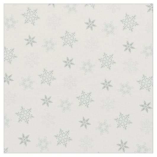 ゴージャスな灰色の雪片パターン ファブリック (クローズアップ)
