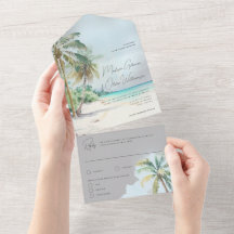 ゴージャスな熱帯ビーチパームツリーズアイランド