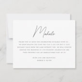 ゴージャスな熱帯ビーチ結婚式サンキューカード 招待状 (正面)