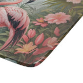 ゴージャスな熱帯ピンクのフラミンゴの鳥 カッティングボード (角)