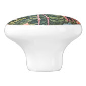 ゴージャスな熱帯ピンクのフラミンゴの鳥 セラミックノブ (側面)