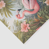 ゴージャスな熱帯ピンクのフラミンゴの鳥 薄葉紙 (詳細)