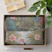 ゴージャスな熱帯ピンクのフラミンゴの鳥 薄葉紙 (ギフト)