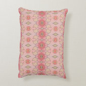 ゴージャスな珊瑚と緑 アクセントクッション (裏面(縦))