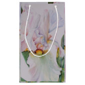 ゴージャスな白い虹彩 スモールペーパーバッグ (裏面)