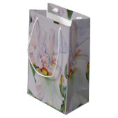 ゴージャスな白い虹彩 スモールペーパーバッグ (裏面アングル)