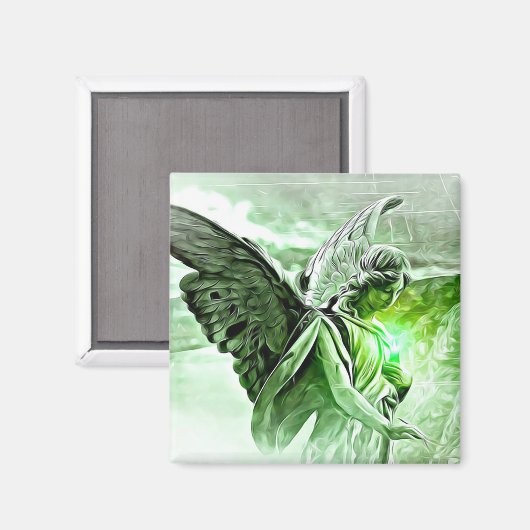 ゴージャスな神秘的な天のエンジェルマグネット マグネット (正面/裏面)