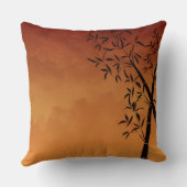 ゴージャスな竹と山の景色 クッション (裏面)