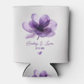 ゴージャスな紫結婚の花のクーラーボックス 缶クーラー (正面)