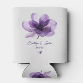 ゴージャスな紫結婚の花のクーラーボックス 缶クーラー (裏面)