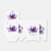 ゴージャスな紫結婚の花 フェイバーボックス (折り畳みなし)