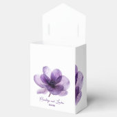 ゴージャスな紫結婚の花 フェイバーボックス (オープン)