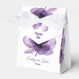 ゴージャスな紫結婚の花 フェイバーボックス