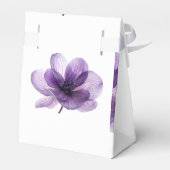 ゴージャスな紫結婚の花 フェイバーボックス (裏面サイド)