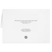 ゴージャスな紫色のポピー空白のフォトノートカード (裏面横)