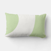 ゴージャスな緑と白 ランバークッション (裏面)