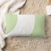 ゴージャスな緑と白 ランバークッション (ブランケット)