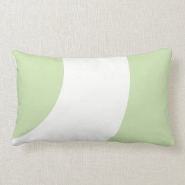 ゴージャスな緑と白 ランバークッション