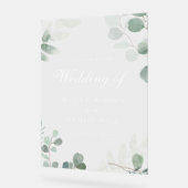 ゴージャスな緑のエレガンス結婚ラージのサイン アクリルサイン (傾斜)