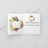 ゴージャスな編集可能ワイルドバラ カード (内部)