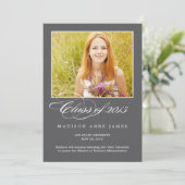 ゴージャスな脚本の卒業招待状発表 招待状 (スタンド正面)