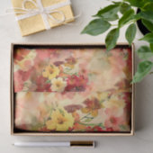 ゴージャスな花の配列ティッシュペーパー 薄葉紙 (ギフト)