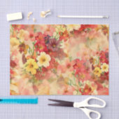 ゴージャスな花の配列ティッシュペーパー 薄葉紙 (クラフト)