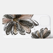 ゴージャスな茶色の花の絵画 Case-Mate iPhoneケース (裏面 (横))