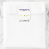 ゴージャスな薄紫とラベンダーブドウ園 スクエアシール (バッグ)