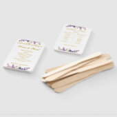 ゴージャスな薄紫とラベンダーブドウ園 ハンドファン (組立なし)