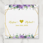 ゴージャスな薄紫とラベンダーブドウ園 フェイバータグ (裏面)