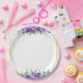 ゴージャスな薄紫とラベンダーブドウ園 ペーパープレート (パーティー)