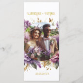 ゴージャスな薄紫とラベンダー結婚のブドウ園 メニュー (正面)