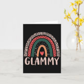 ゴージャスな虹のばあば 祖母 女性 母親 D カード (黄色い花)