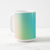 ゴージャスな虹のグラデーション コーヒーマグカップ (正面左)