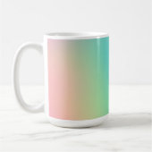ゴージャスな虹のグラデーション コーヒーマグカップ (左)