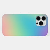 ゴージャスな虹のグラデーション iPhoneケース (裏面横)