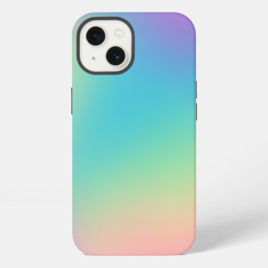 ゴージャスな虹のグラデーション iPhoneケース (裏面)
