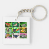 ゴージャスな蝶コラージュ, 9枚の写真 キーホルダー (裏面)