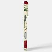 ゴージャスな赤いバラとクラシックヴィンテージ手書き Case-Mate iPhoneケース (裏面 / 右)